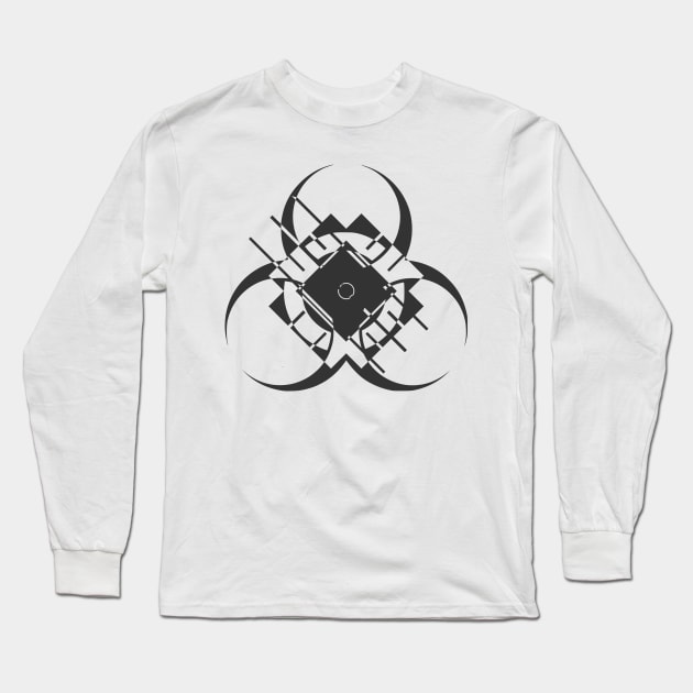 Retro Futuristic Virus Long Sleeve T-Shirt by DepicSpirit